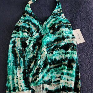 Handkerchief Halter Tankini Top